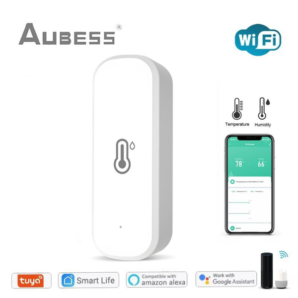 Tuya Wi-Fi/Zigbee умный датчик температуры и влажности SmartLife умный ...
