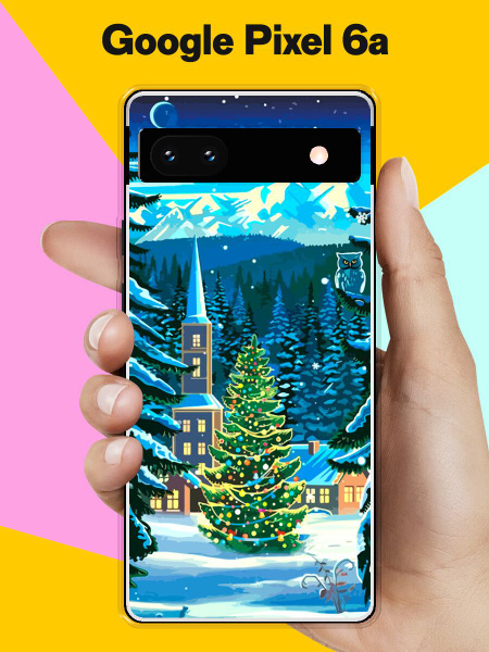 Новогодний чехол на Google Pixel 6 a Елка / для Гугл Пиксель 6А ...