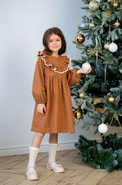 Кукольное платье для девочки бохо стиль теплый хлопок, Девочки, На ...