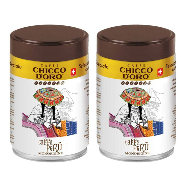 Кофе молотый Chicco D'Oro Peru 250 г, 2 шт - купить с доставкой по ...