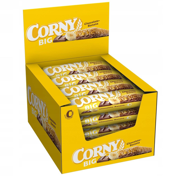 Злаковый батончик Corny BIG с бананом и шоколадом 50 г х 24 шт - купить ...