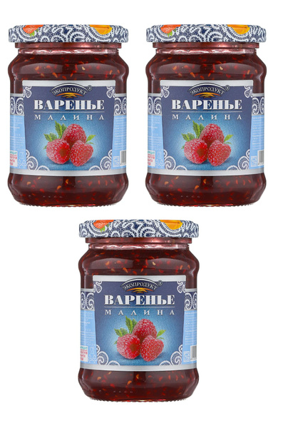 Экопродукт Варенье Малиновое 3шт по 325гр - купить с доставкой по ...