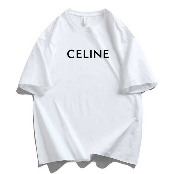 Футболка CELINE, размер 42, цвет белый, 100% Чистый хлопок - купить по ...