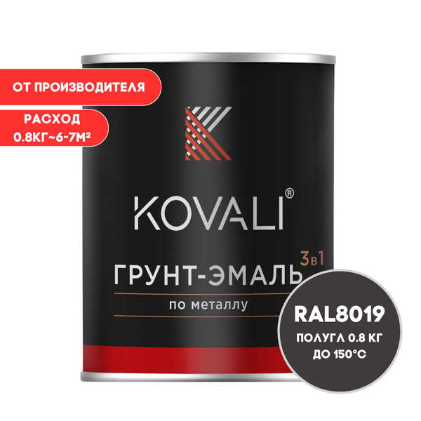 Грунт эмаль kovali 3 в 1