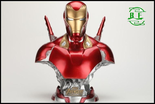 Marvel Avengers GK Модель из смолы Бюст Железного человека Статуя MK46 ...