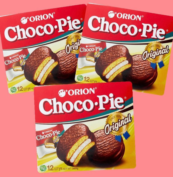 ЧокоПай Orion ChocoPie пирожное, 3 шт по 360 г - купить с доставкой по ...
