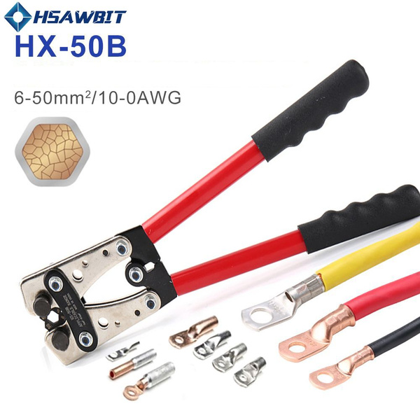 HX-50B Портативный инструмент для обжима кабеля Профессиональные клеммы ...