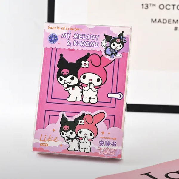 Набор куроми игрушка фигурка kuromi и мелоди стикеры / бумажная кукла ...