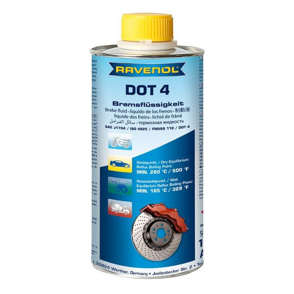Жидкость тормозная RAVENOL DOT 4 DOT 4 - купить по доступной цене в ...