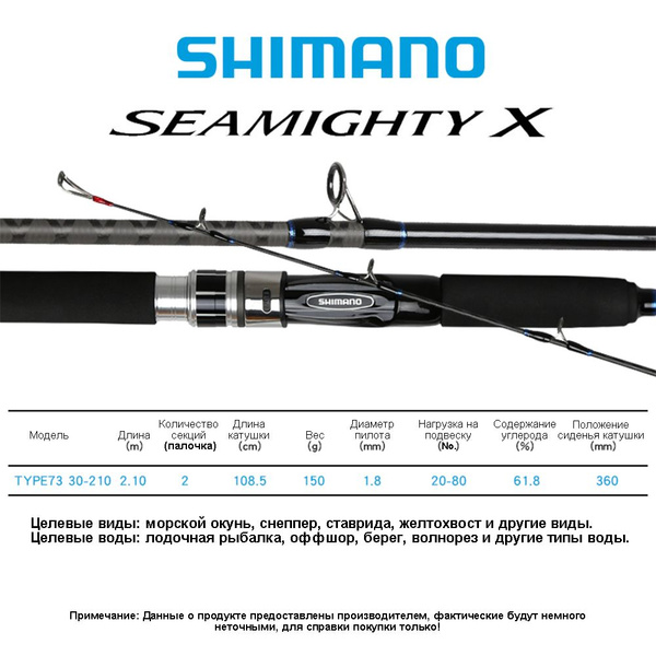 Удилище Shimano SEAMIGHTY X купить по выгодным ценам в интернет ...