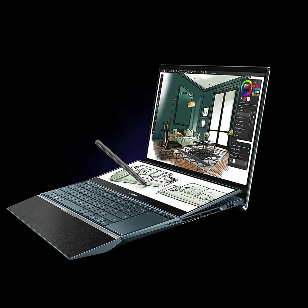 Игровой ноутбук Zenbook Pro Duo UX4100EG1195, светло-синий купить по ...