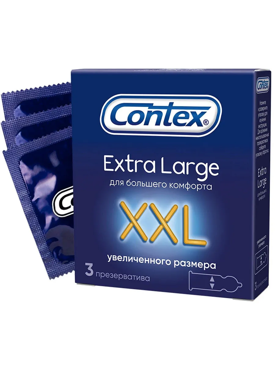 КОНТЕКС презервативы Extra Large (XXL) №3 - купить с доставкой по выгодным  ценам в интернет-магазине OZON (560988427)