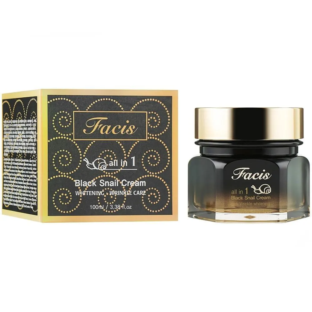 Black snail. FACIS all-in-one Black Snail Cream 100 мл.. FACIS all-in-one Black Snail Cream крем для лица с черной улиткой. Jigott FACIS all-in-one Black Snail Cream крем для лица с муцином улитки. FACIS Resurrection Plant Cream 100 ml.