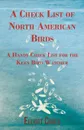 A Check List of North American Birds - A Handy Check List for the Keen Bird Watcher - Elliott Coues
