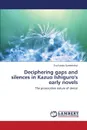 Deciphering gaps and silences in Kazuo Ishiguro's early novels - Szederkényi Éva Katalin