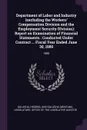 Department of Labor and Industry (excluding the Workers' Compensation Division and the Employment Security DIvision). Report on Examination of Financial Statements : Conducted Under Contract ... Fiscal Year Ended June 30, 1980: 1980 - Higgins Galusha