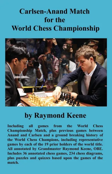 Обложка книги Carlsen-Anand Match for the World Chess Championship, Raymond Keene