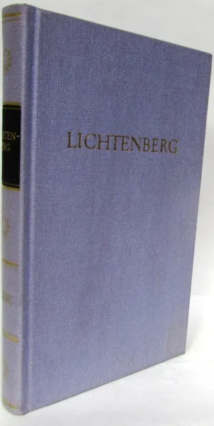 Обложка книги Lichtenbergs Werke, Christoph Lichtenberg Georg und Hans Friederici (Einleitung)