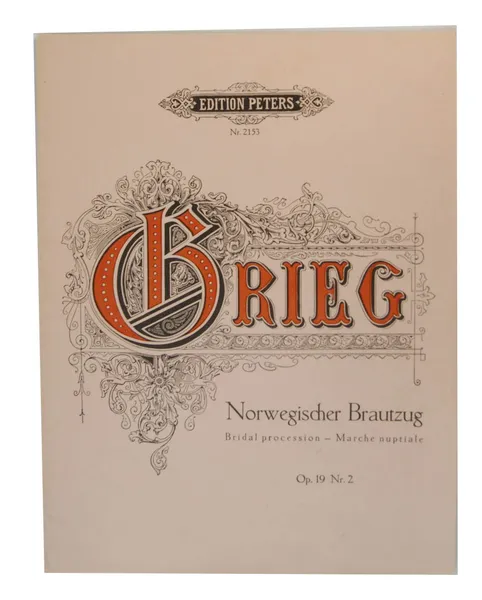 Обложка книги Grieg. Norwegischer Brautzug. Opus 19 Nr.2. Ноты , Эдвард Григ