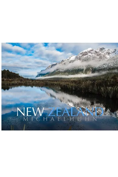 Обложка книги New Zealand Iconic  landscape creative  blank page journal Michael Huhn, Michael Huhn, Sir Michael Huhn