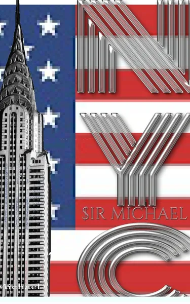 Обложка книги USA American Flag Iconic Chrysler Building New York City Sir Michael Huhn Artist Drawing Journal, Michael Huhn, Sir Michael Huhn
