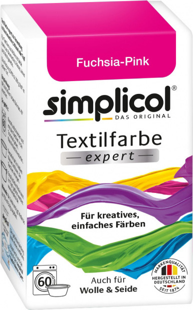 фото Simplicol Expert Краска для окрашивания шерсти, шелка, хлопка, льна и вискозы, розовая Heitmann