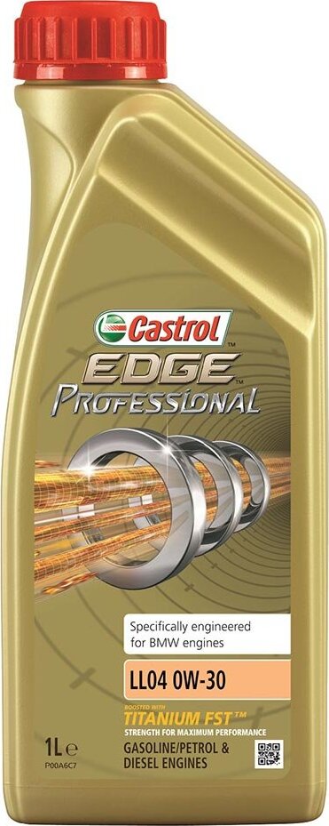 фото Моторное масло CASTROL EDGE Professional LL04 Titanium FST, синтетическое, 0W-30, 1 л 1561FA