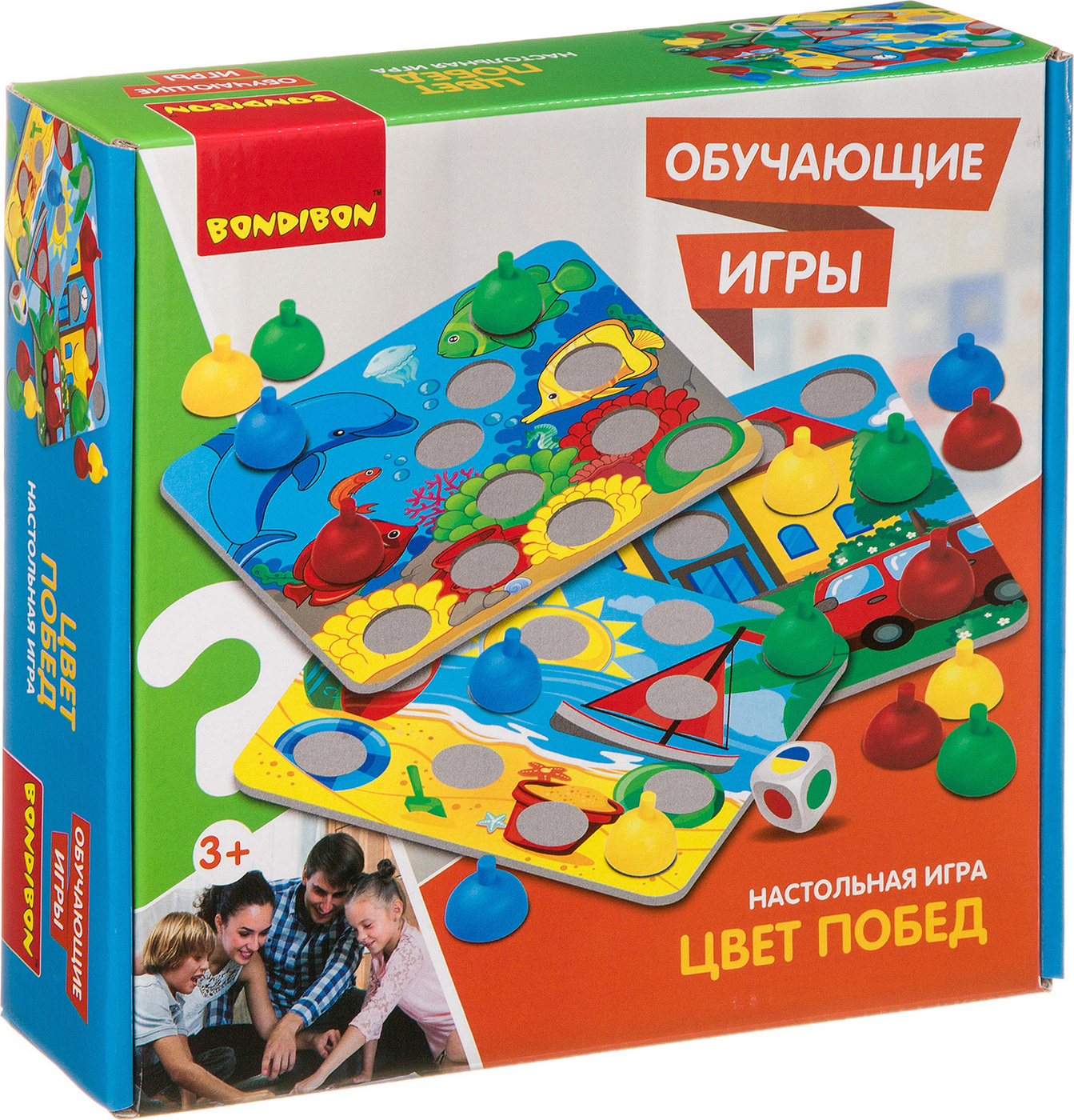 Настольная игра Bondibon Обучающие игры Цвет побед — купить в интернет ...