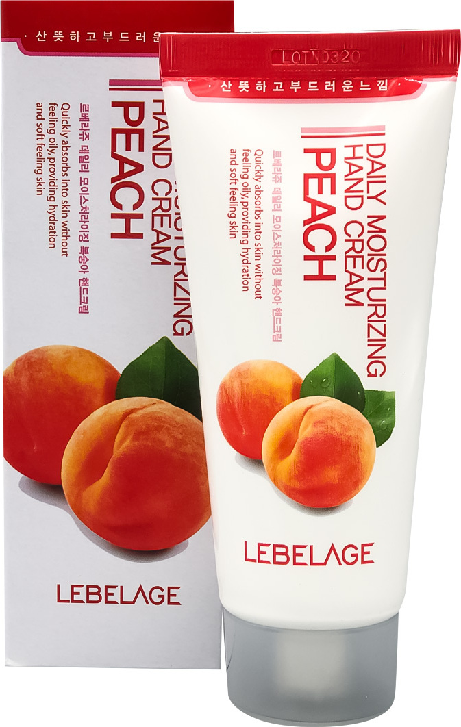 LebelageКремдляуходазакожейрукдляэластичностисэкстрактомПерсикаDailyMoisturizingHandCreamPeach,корейскаякосметика.100мл