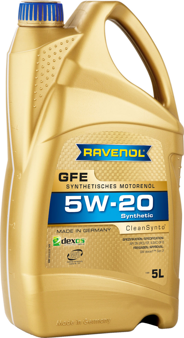 фото Моторное масло RAVENOL GFE SAE 5W-20 (5л)