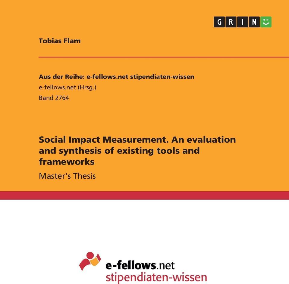 фото Social Impact Measurement. An evaluation and synthesis of existing tools and frameworks