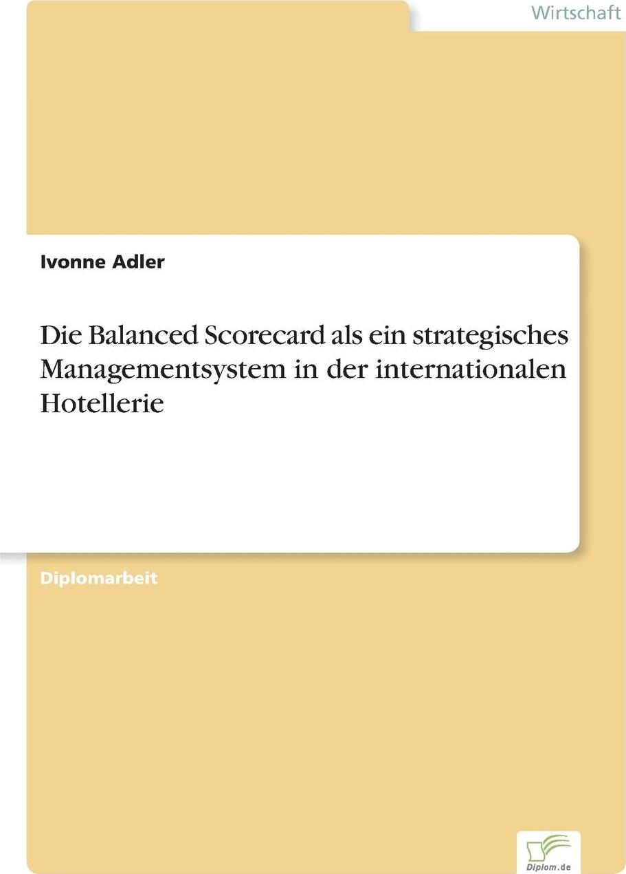 фото Die Balanced Scorecard als ein strategisches Managementsystem in der internationalen Hotellerie