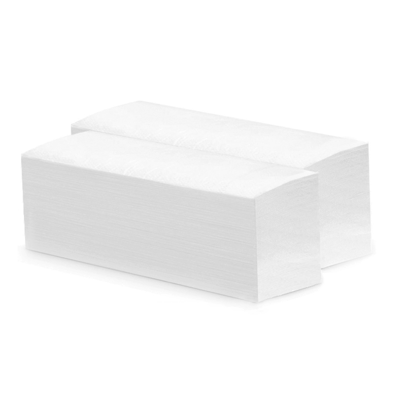  полотенца листовые 1-слойные белые V-КЛАССИК 5000 (20 пачек х .
