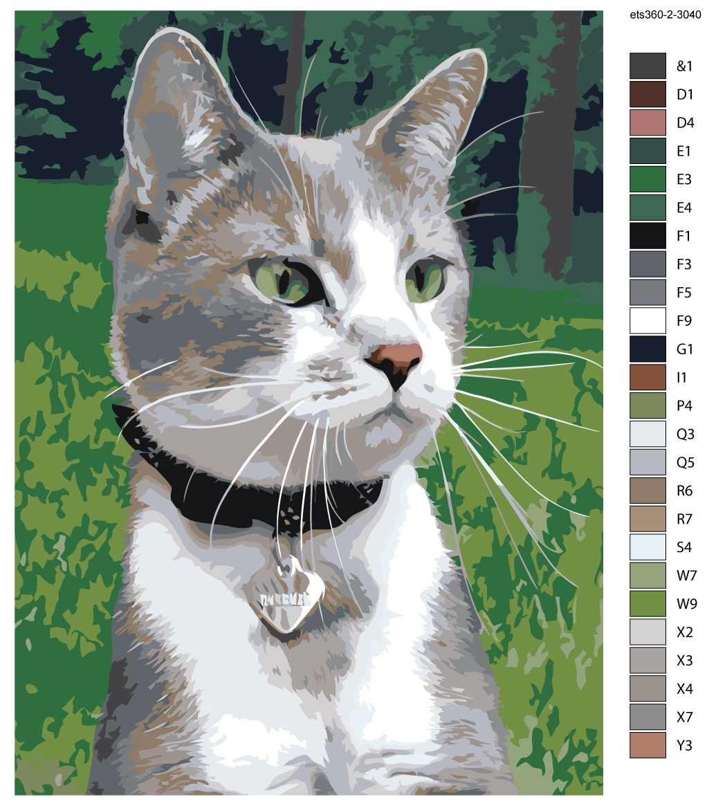 Картина по номерам кот. Раскрашивание по номерам кот. Картина по номерам 