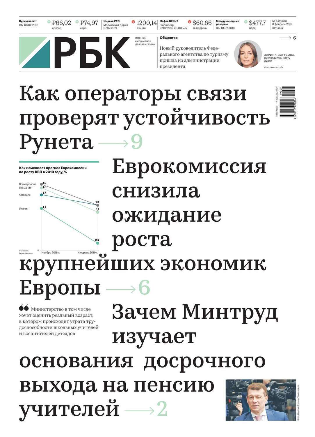 Редакция 2019. Число страниц в ежедневной газете.