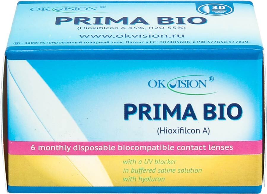 Линзы прима. Контактные линзы prima Bio Bifocal. Линзы Оквизион Прима био. Prima Bio bi-Focal линзы. Линзы -1.50 8.4 OKVISION prima.