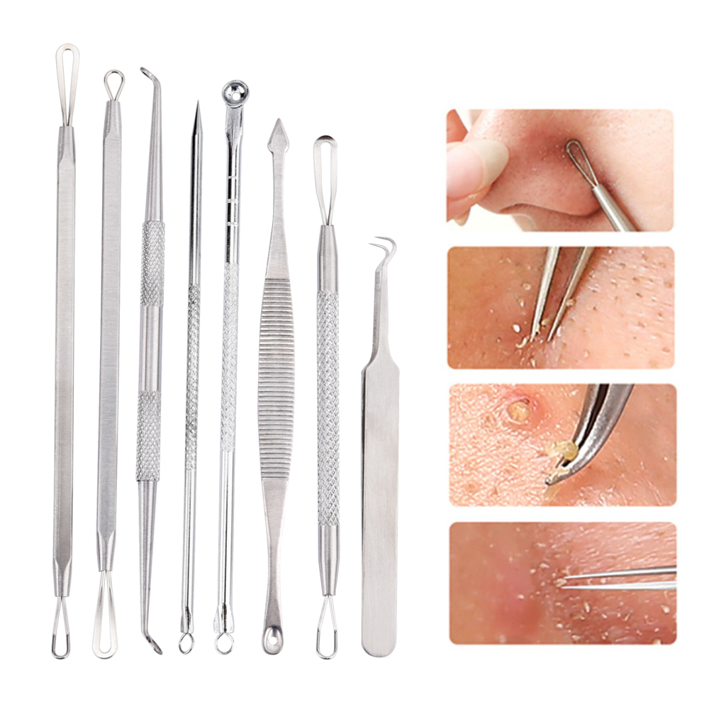 Чистка пор щипцами. Экстрактор Comedone. Ложка уно + петля Видаля Etude House my Beauty Tool Extruder Pimple Popper. Петля, игла Видаля и ложка уно.
