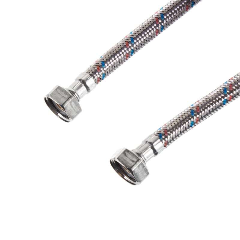 Гибкая подводка для воды, 1/2\", гайка-гайка, 80 см — купить в интернет ...