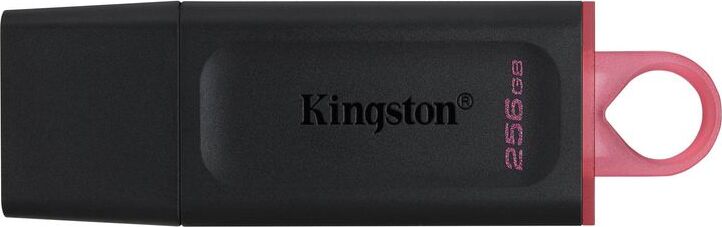 KingstonUSB-флеш-накопительDataTravelerExodia256ГБ,черныйграфит