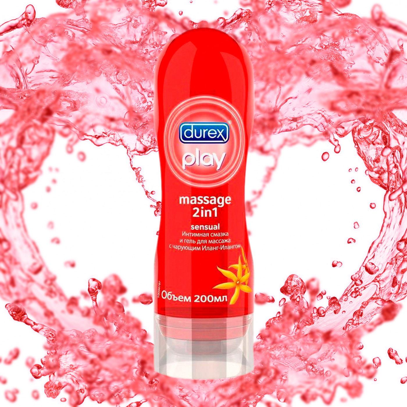 Смазка гель 2 в 1 Durex Play Sensual для массажа с иланг илангом 200 мл — купить в интернет 