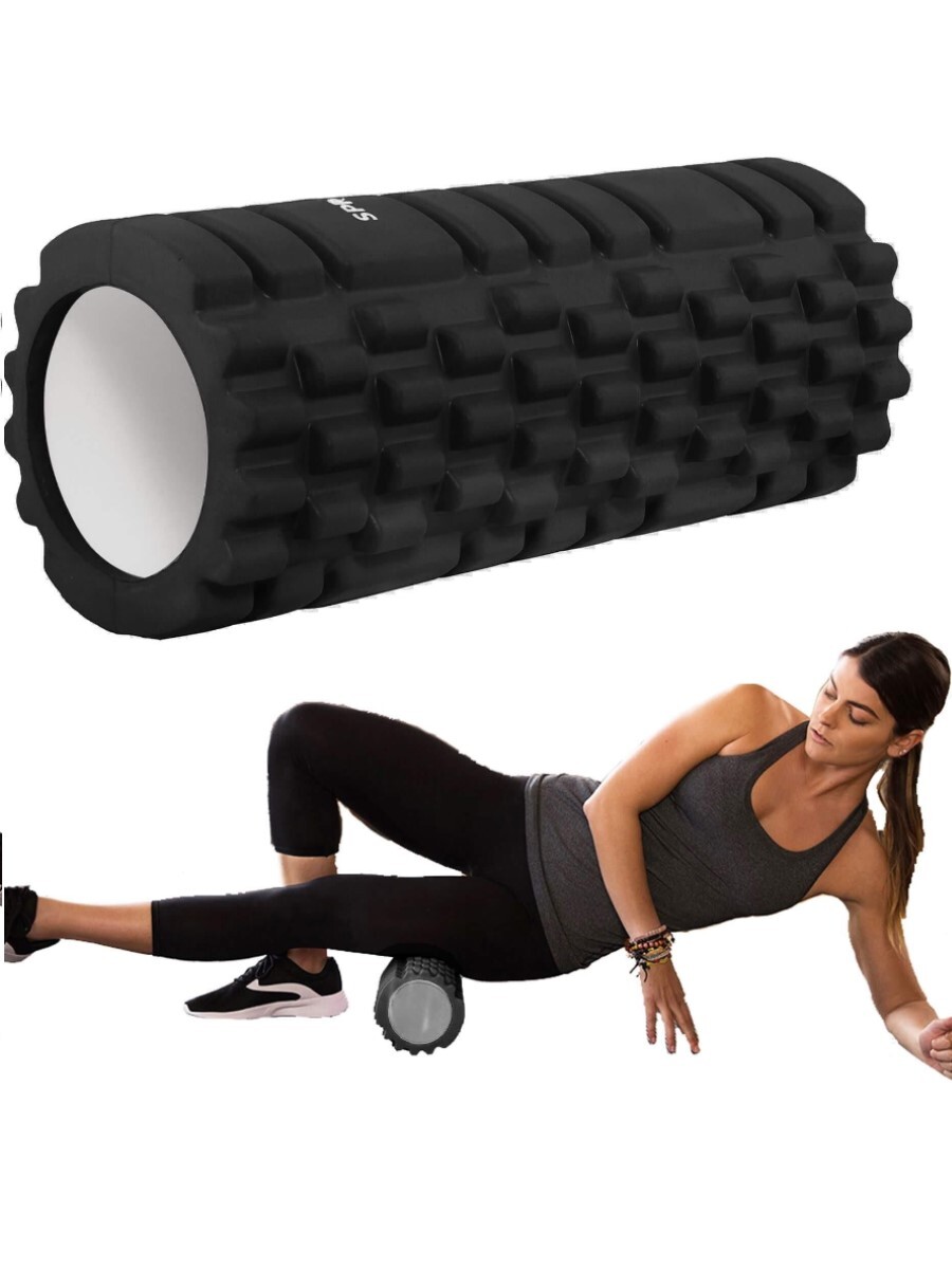 массажный ролл для мфр. упражнения с массажным ролло. массажный валик для спины упражнения. массажный ролик для спины. валик для йоги 33х15см эва/абс 33111-33113.