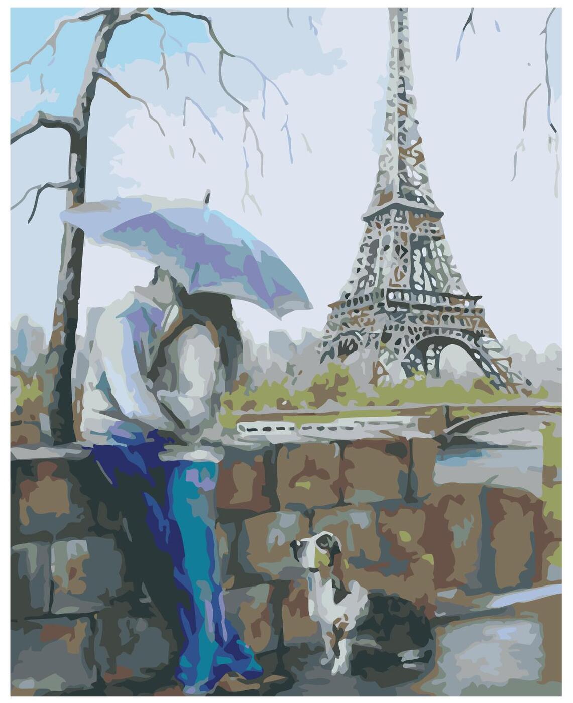 Париж картины художников Эйфелева башня