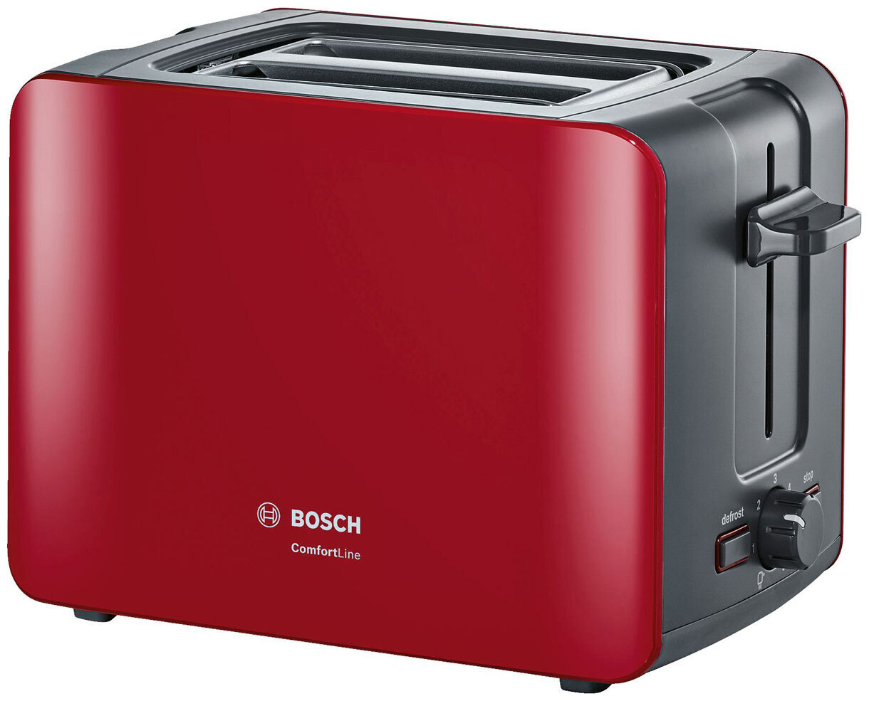 Тостер Bosch TAT6A114, красный купить по выгодной цене в интернет ...