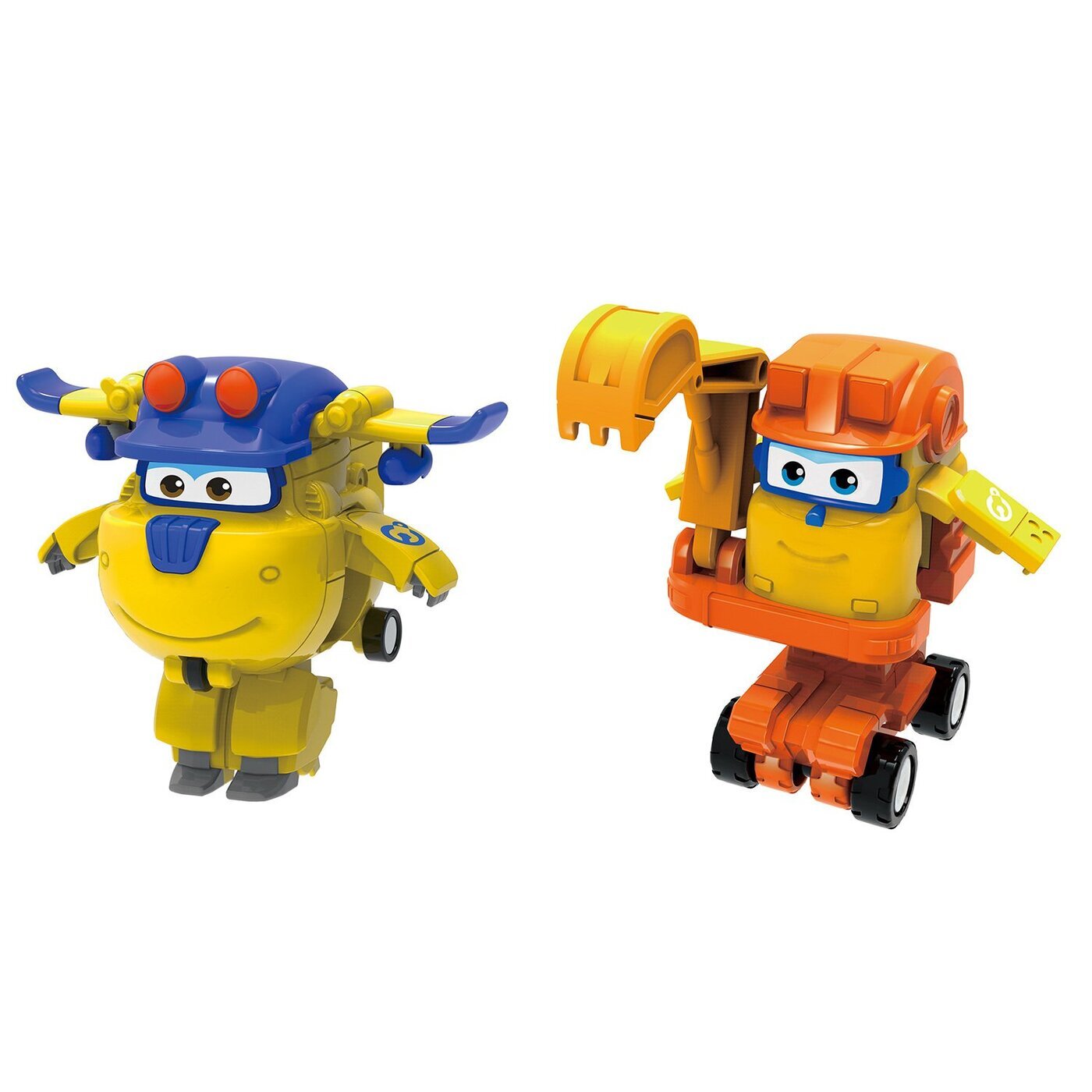 Super Wings, Мини-трансформеры 2 в 1 Донни и Скуп (команда Строителей ...