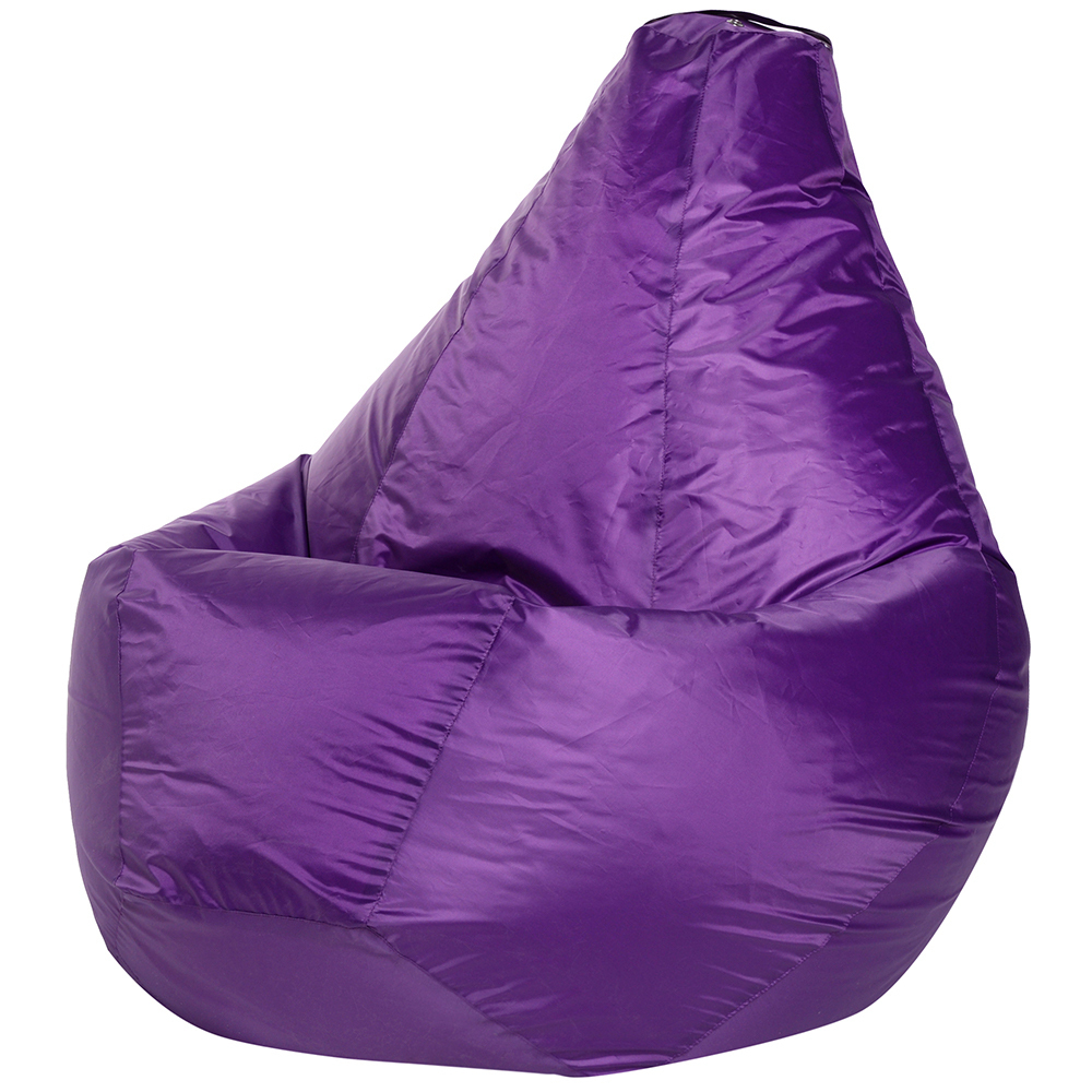 Кресло-мешок Bean-Bag груша фиолетовое Оксфорд XL