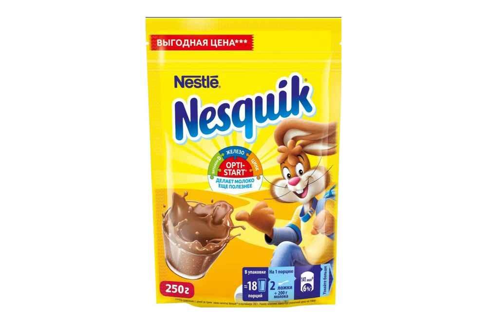 Какао Nesquik Opti-start Несквик Плюс Опти-старт, 250г по 24шт — купить ...