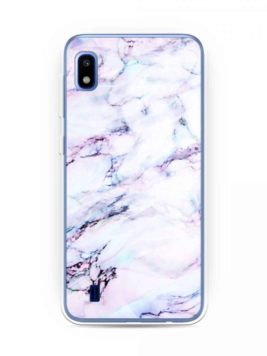 Силиконовый чехол Радужный мрамор на Samsung Galaxy A10 / Самсунг А10 ...