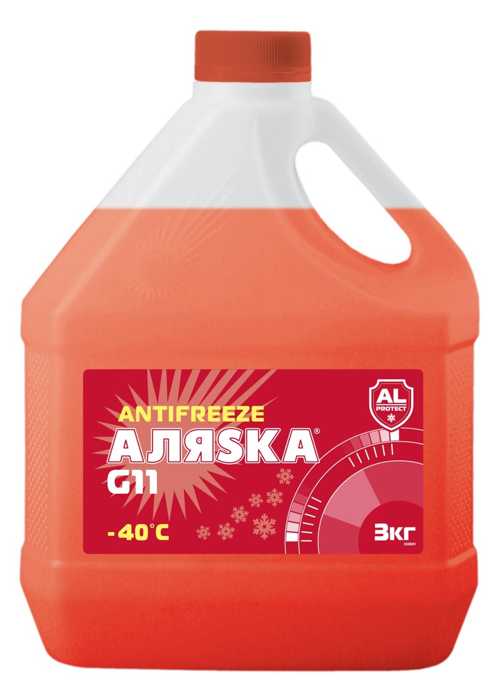 Антифриз Аляска -40 G11 красный 3кг