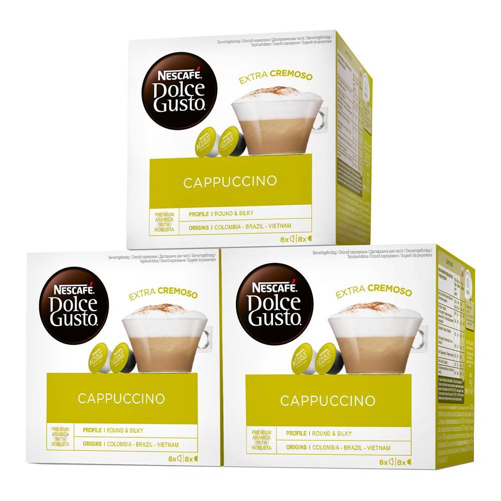 Кофе Nescafe Dolce Gusto Cappuccino (Капучино) в капсулах, 3 упаковки ...