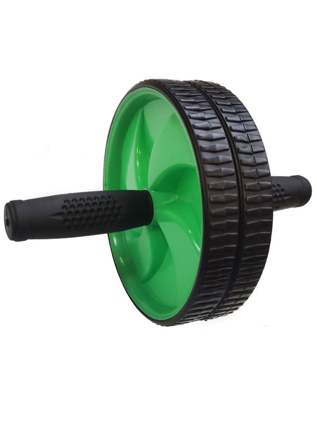 Ролик для пресса с двойным колесом (рукоятки ПВХ) STRONG BODY/Тренажер ...